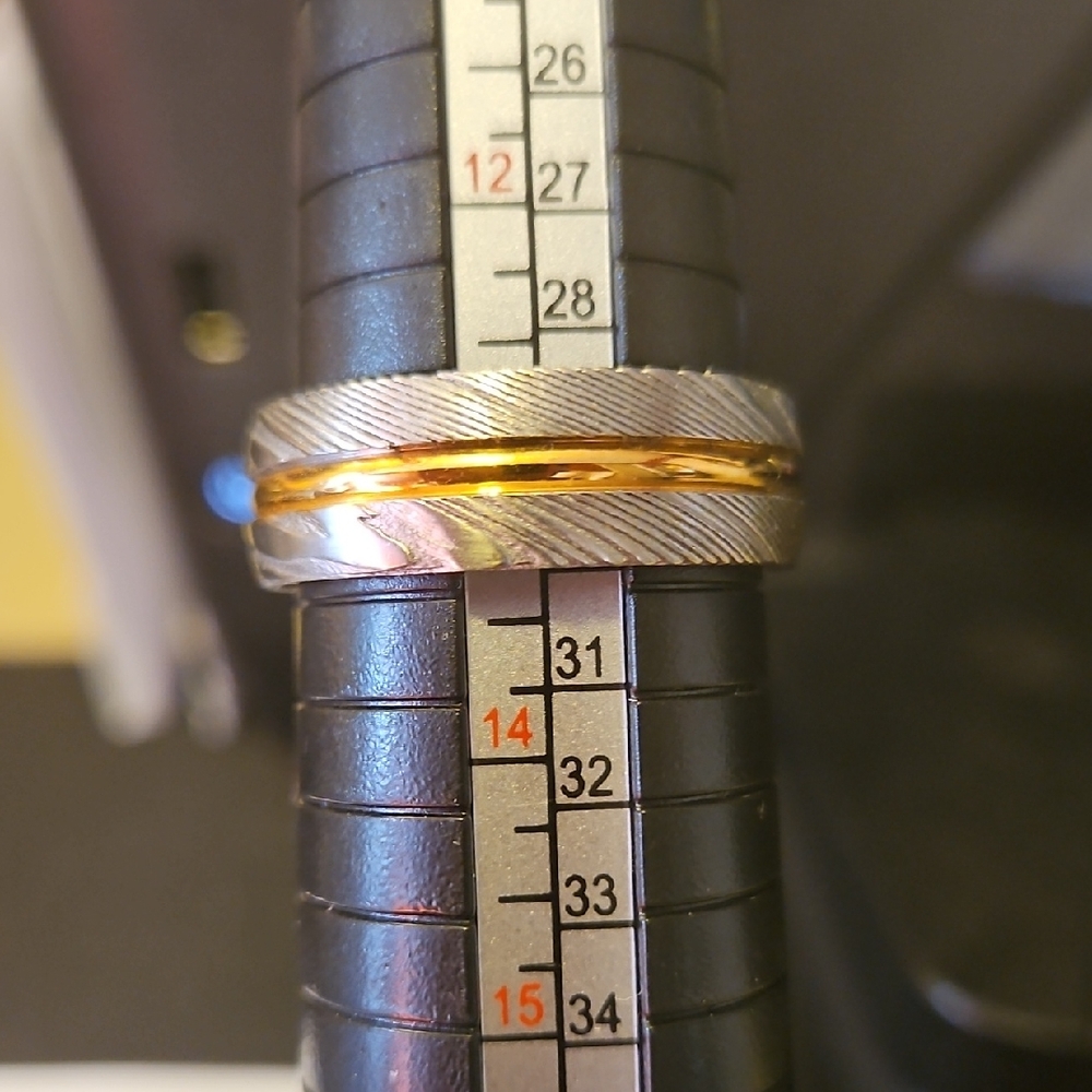 Silver and Gold Men's Ring